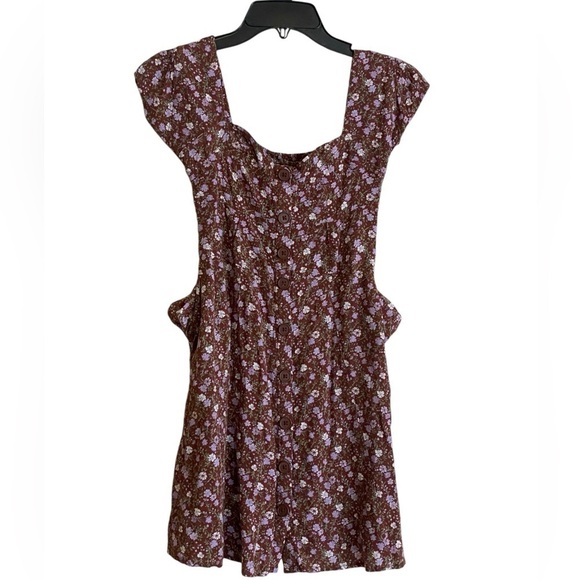 AEROPOSTALE Floral Boho Chic Fit/Flare Dress Frock Cottagecore Size XS - Picture 6 of 13
